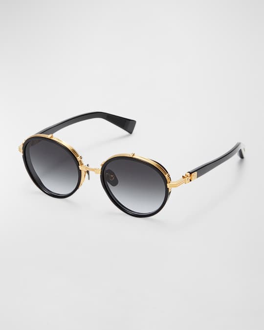 Balmain round acetate sunglasses best sale
