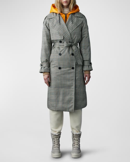 Maxine 2 in 1 Trench Coat with Hooded Bib