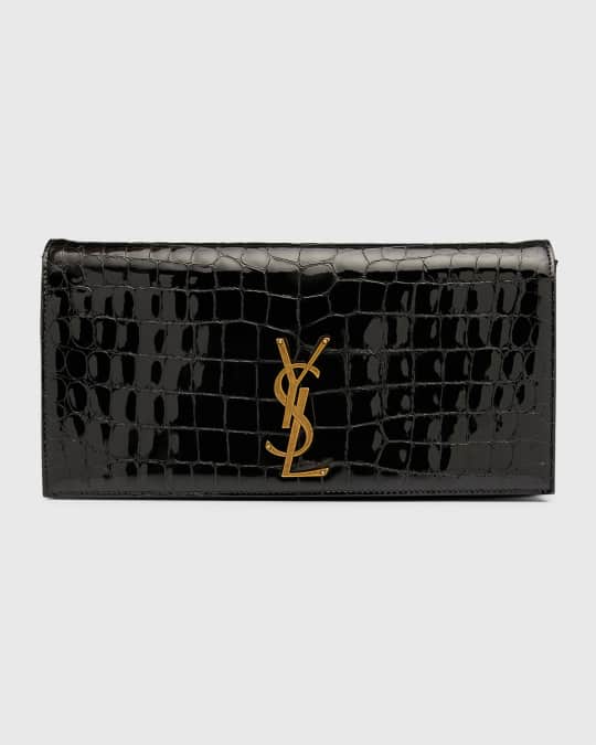 Ysl embossed clutch online