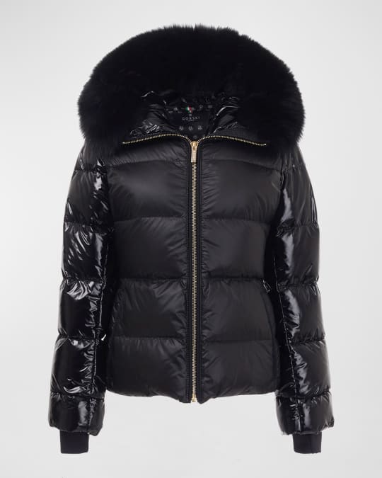 Apres-Ski Jacket w/ Detachable Lamb Shearling Trim