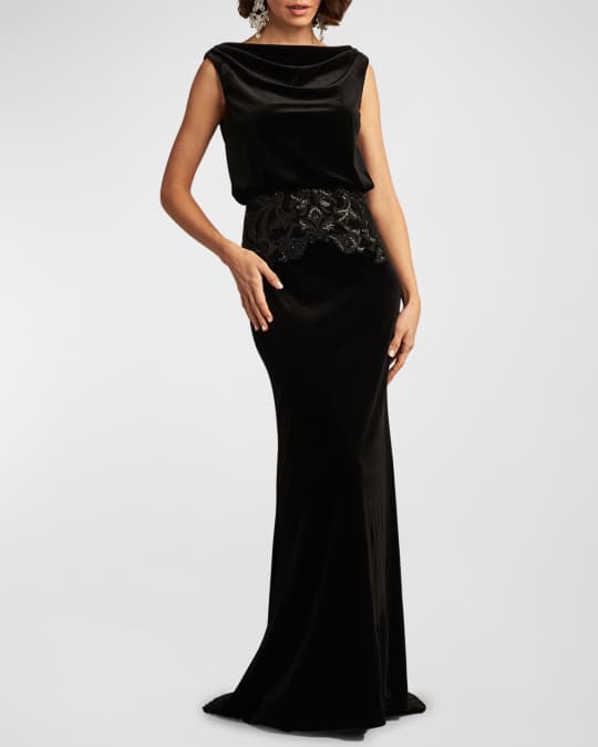Tadashi shoji velvet dress online