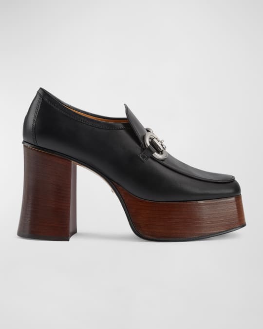 Gucci Baby Platform Leather Loafers Neiman Marcus