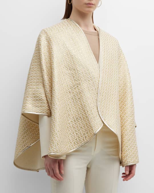 Argyle wool-blend blouson jacket