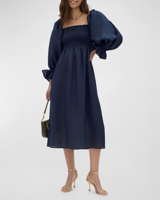 Neiman marcus linen dress 2025