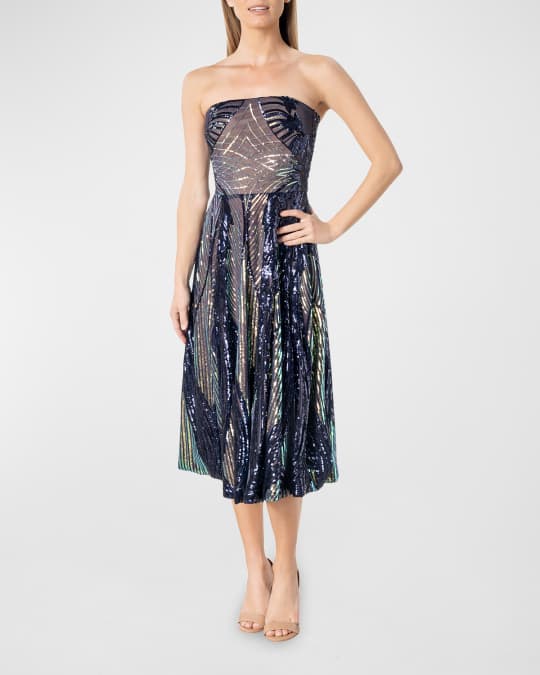open lace back dress Emery Dress – Dress the Population main image 0