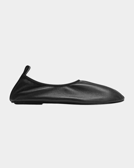THE ROW Ozzy Nappa Leather Ballet Slippers | Neiman Marcus