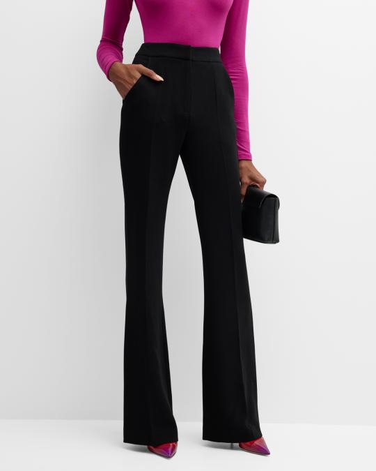 Sergio Hudson Super High-Rise Flare Pants | Neiman Marcus
