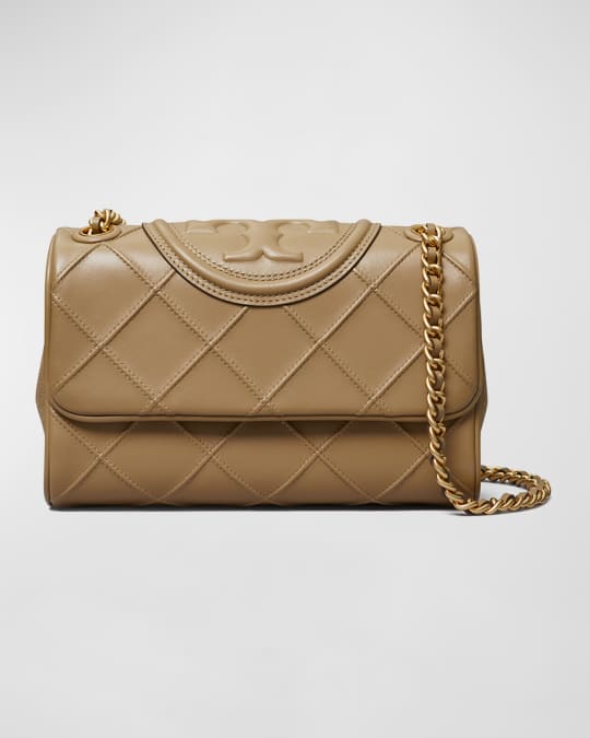 Tory Burch Fleming Small Convertible Woven Shoulder Bag | Neiman