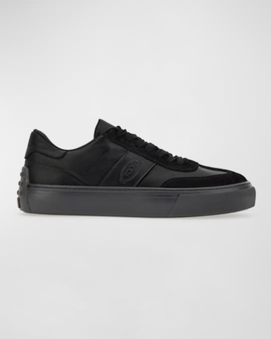 Men's Allacciata Tonal Leather Low-Top Sneakers