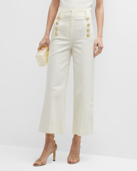 Delos Cropped Wide Leg Sailor Pants