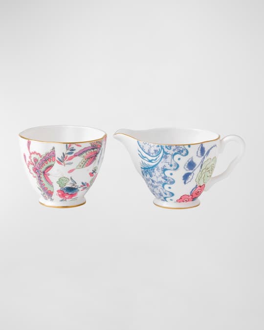 Wedgwood Butterfly Bloom Cream & Sugar Set | Neiman Marcus