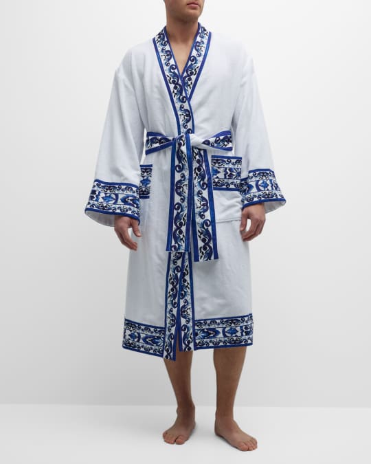 mens cotton dressing gown Men's Bathrobes