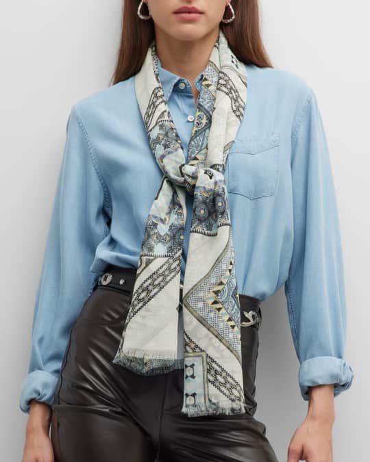Etro Sciarpa Delhy Silk Scarf