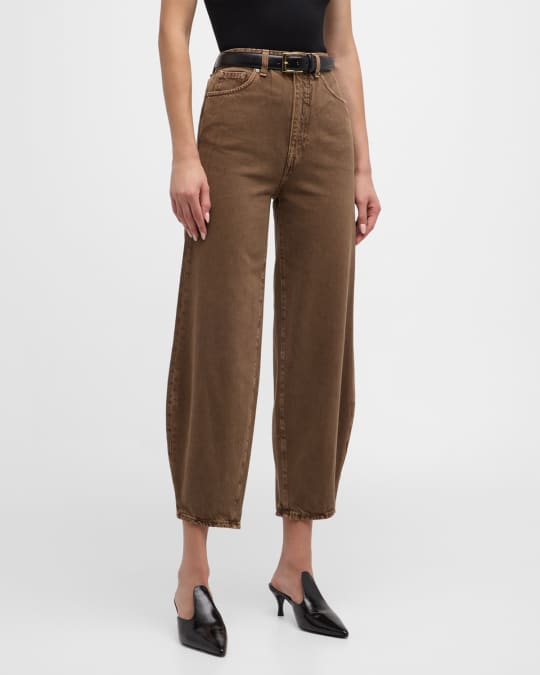 Toteme Barrel-Leg Denim Pants | Neiman Marcus