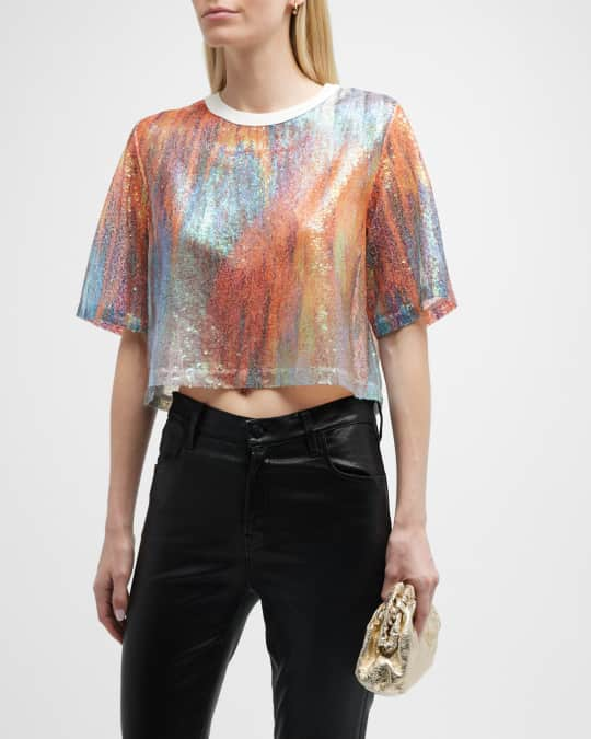 Doe a Dear Iridescent Sequin Tank Top