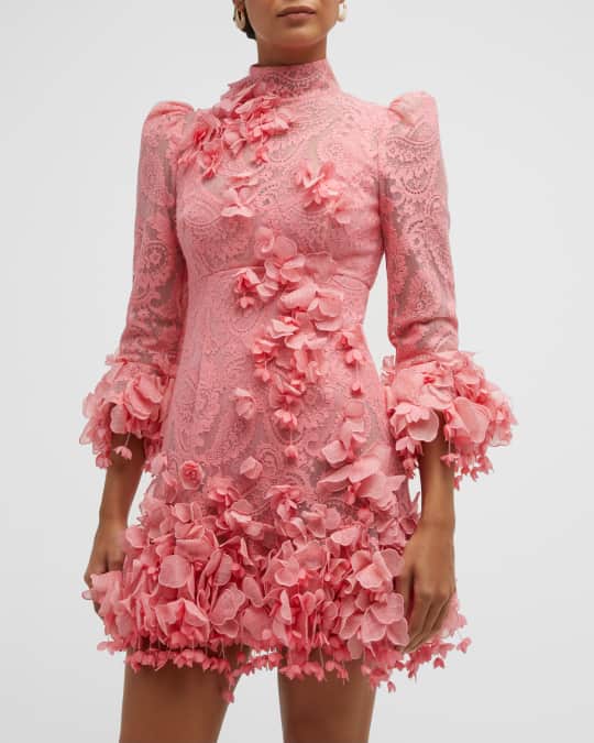 Zimmermann High Tide Lace Mini Dress | Neiman Marcus