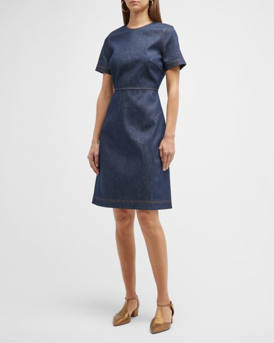 lafayette 148 denim dress Italian denim and chambray capture the lightness of spring.  Discover  Spring 2026 through the link in bio. #Lafayette148 #L148Spring26