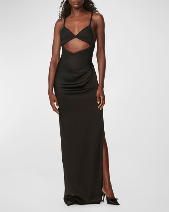 white christmas dresses Herve Leger Monique Black Cutout Dress – Soeng Signature main image 0