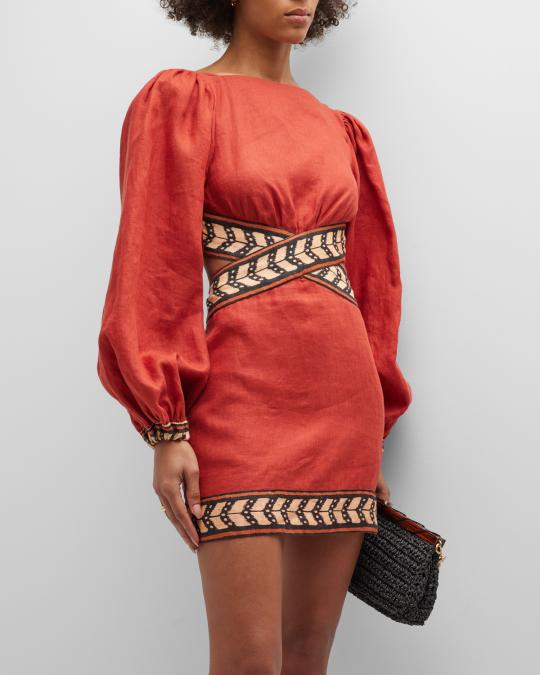 Johanna Ortiz Time Gone By Mini Dress