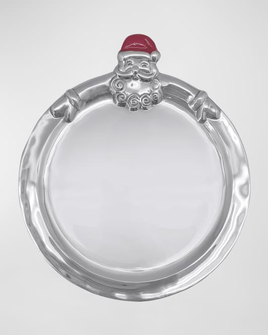 Hugging Santa Round Cookie Platter