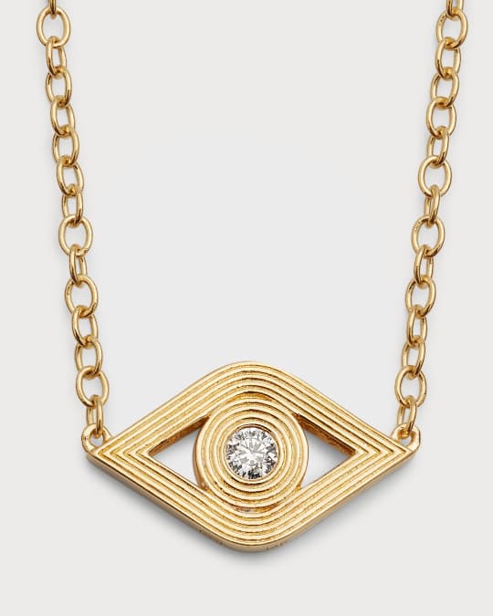 Neiman marcus top evil eye necklace