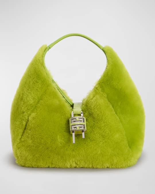 Shop Givenchy Mini Shearling Hobo Bag