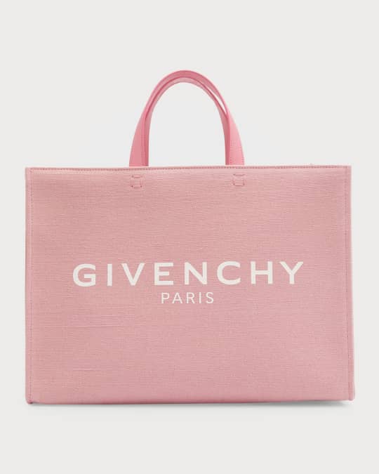 【関税＆送料込み】Givenchy G-Tote Medium Canvas Tote Bag Givenchy G-Tote Medium Logo Canvas bag - Beige - One Size