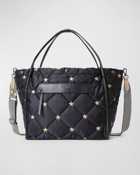 Madison Large Star Quilted Shopper Tote Bag