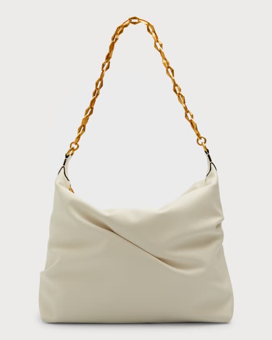 Medium Soft Leather Hobo Bag