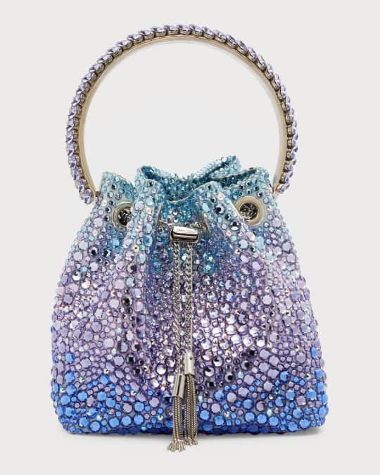 Jimmy Choo Bon Bon Crystal-Embellished Bucket Bag | Neiman Marcus