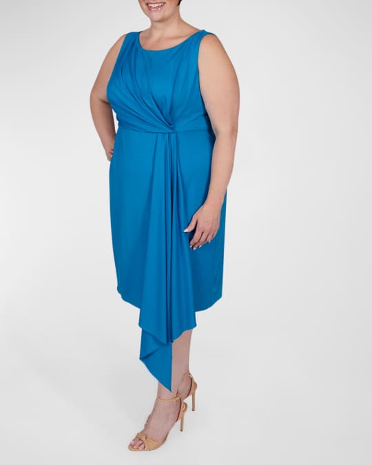 Plus Size Adele Draped Sheath Dress