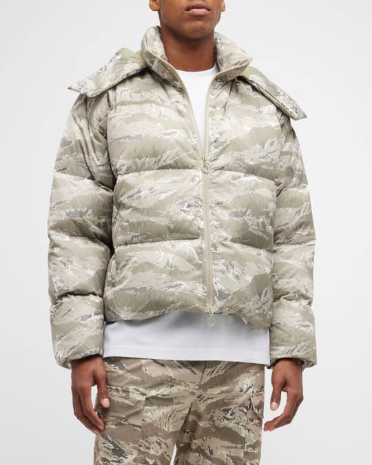 Stampd Men s Cropped Camo Puffer Jacket Neiman Marcus