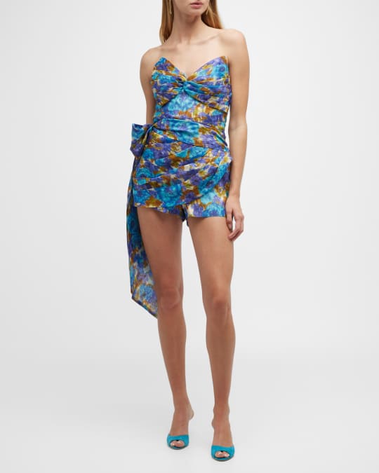 Zimmermann High Tide Wrap Playsuit Neiman Marcus