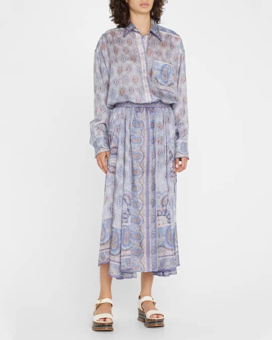 【Zimmermann】Paisley pleated maxi skirt Paisley pleated maxi skirt in multicoloured - Zimmermann