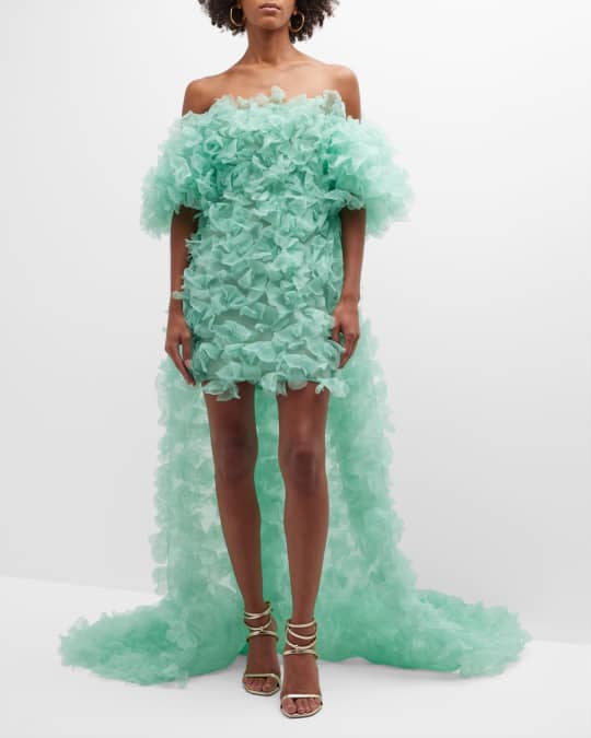 Monique lhuillier deals high low dress