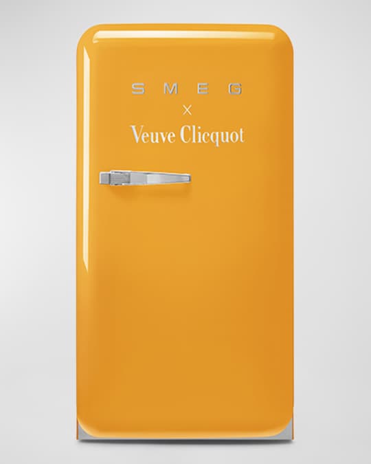 x Veuve Clicquot Free-Standing Retro-Style Mini Fridge