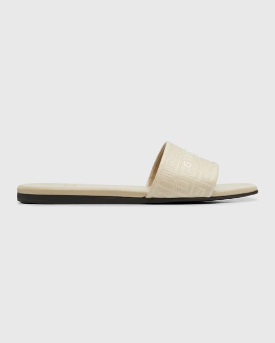 Givenchy 4G Monogram Flat Slide Sandals Neiman Marcus