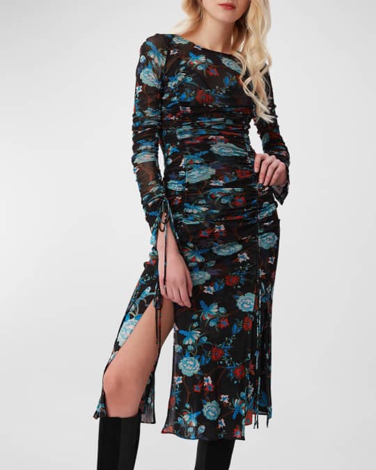 Dvf ruched dress discount