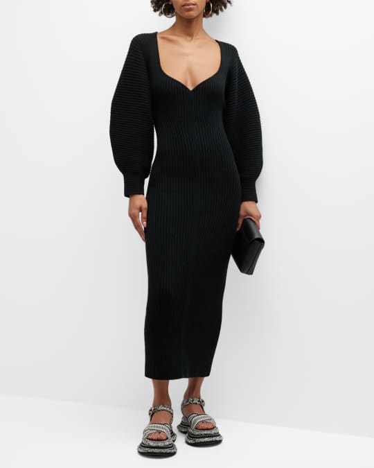 Mara Hoffman Marilyn Rib-Knit Sweater Dress