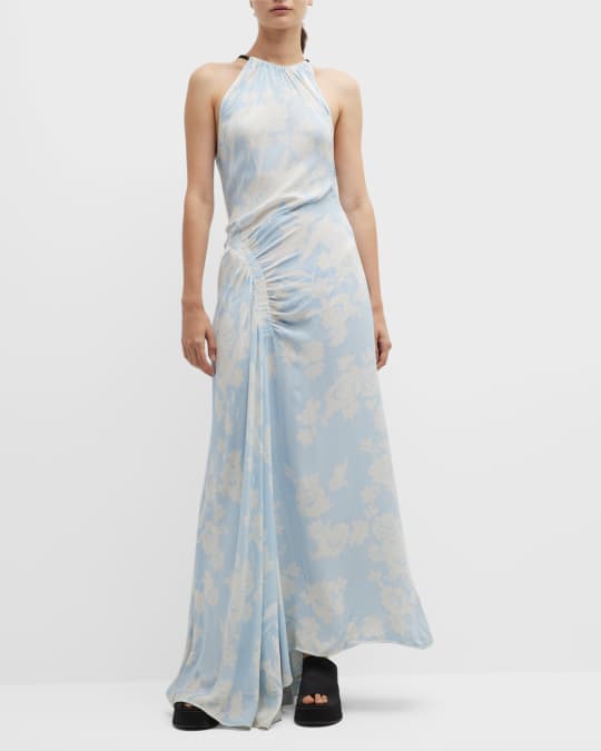 Floral Printed Dress w/ Cinched Waist 