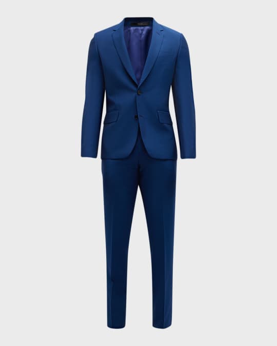 Men's Wool-Mohair Two-Button Suit