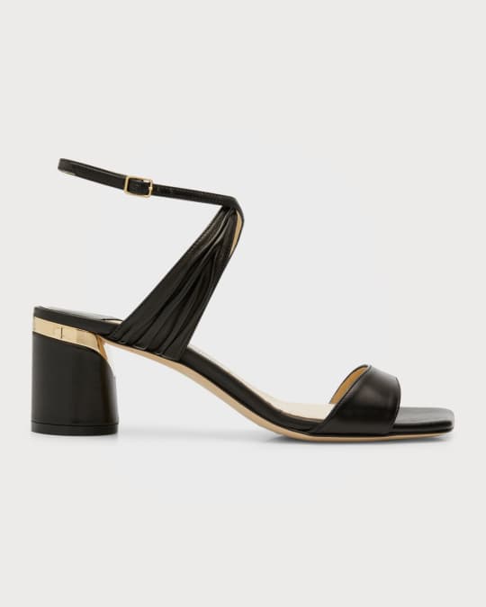 Jimmy Choo Jago Leather Ankle Strap Sandals Neiman Marcus