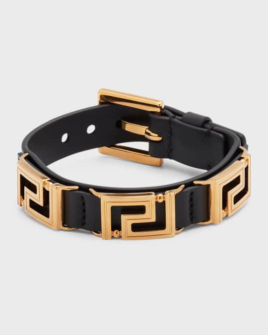 Versace men's leather bracelet 2025