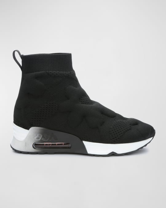 Ash Lips Flower Knit Sock Sneakers Neiman Marcus