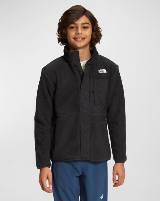 The North Face Boy s Forrest Mixed Fleece Jacket Size XS XL Neiman Marcus