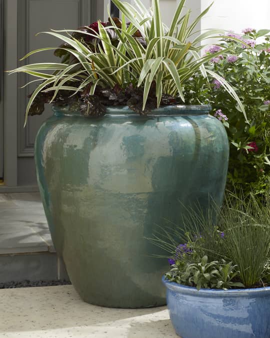 Round Ceramic Planter