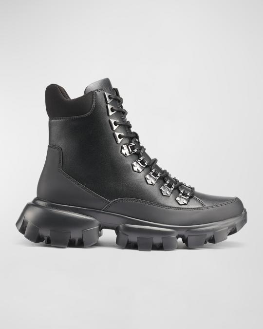 Karl Lagerfeld Paris Leather Chukka Boots Black Lug Sole Lace Up Mens 9 Karl Lagerfeld Paris Men main image 2