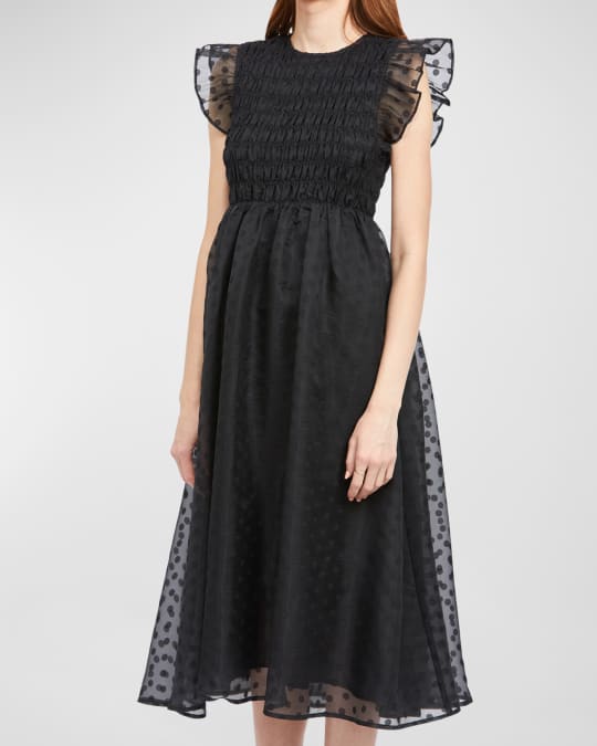 a line sleeveless midi dress Timely Matter Dark Rust Red Belted Sleeveless Midi Dress