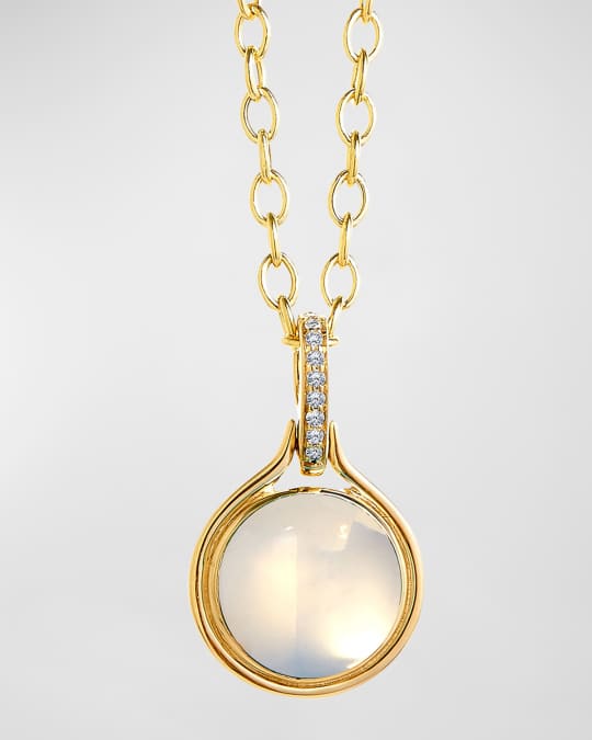 Syna Candy Gemstone Diamond Pendant, White | Neiman Marcus