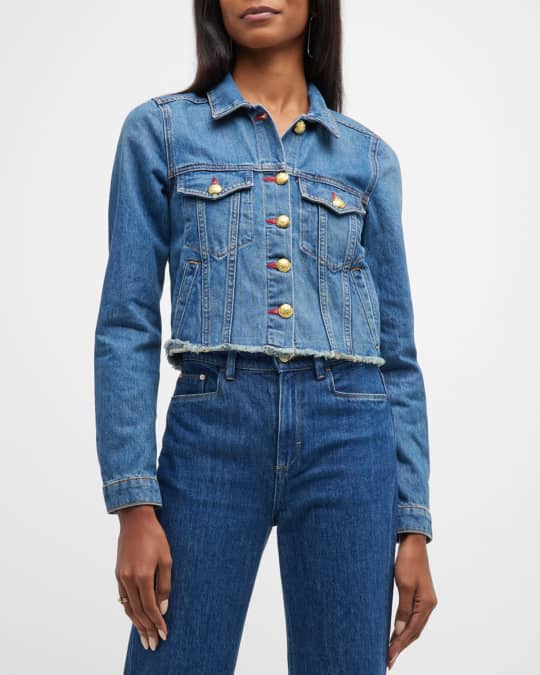 Veronica beard cara denim jacket hotsell